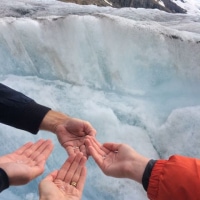 Athabasca Glacier release of our BLESSED EARTH CRYSTALS... this glacier melts water into the Pacific, Atlantic & Antartic Oceans ♡