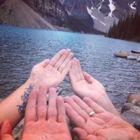 Moraine Lake in Canada release of BLESSED EARTH CRYSTAL