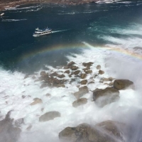 Niagara (USA side) welcomed our BLESSED EARTH CRYSTAL with a rainbow