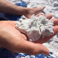 Released BLESSED EARTH CRYSTAL at Saratosa Beach Florida... the white quartz sand sending out the vibes of LOVE through the Atlantic Ocean