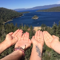 Released our BLESSED EARTH CRYSTALS in Lake Tahoe (California/Nevada).