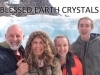 'Selfie' shot of our family just after releasing our BLESSED EARTH CRYSTALS on Athabasca Glacier... this glacier melts water into the Pacific, Atlantic & Antartic Oceans ♡