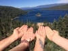 Released our BLESSED EARTH CRYSTALS in Lake Tahoe (California/Nevada).