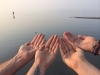 Releasing our BLESSED EARTH CRYSTALS into The Great Salt Lake, Utah, USA.