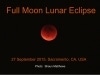 Full Moon Lunar Eclipse Sept 2015