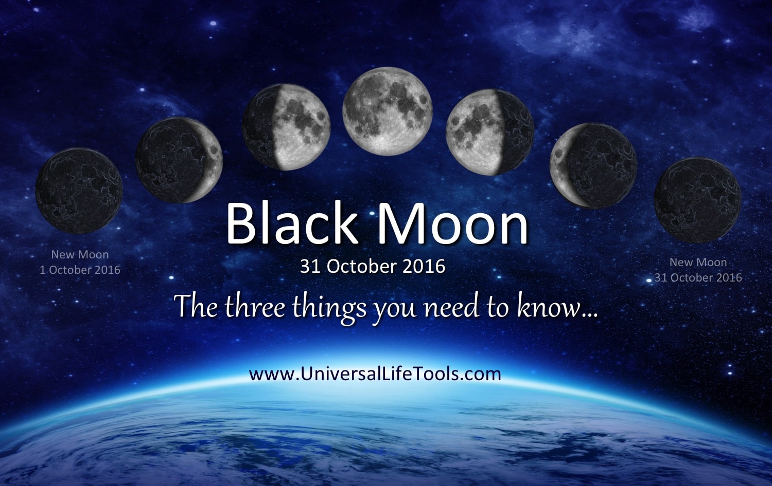 BLACK MOON New Moon October 2016 Universal Life Tools