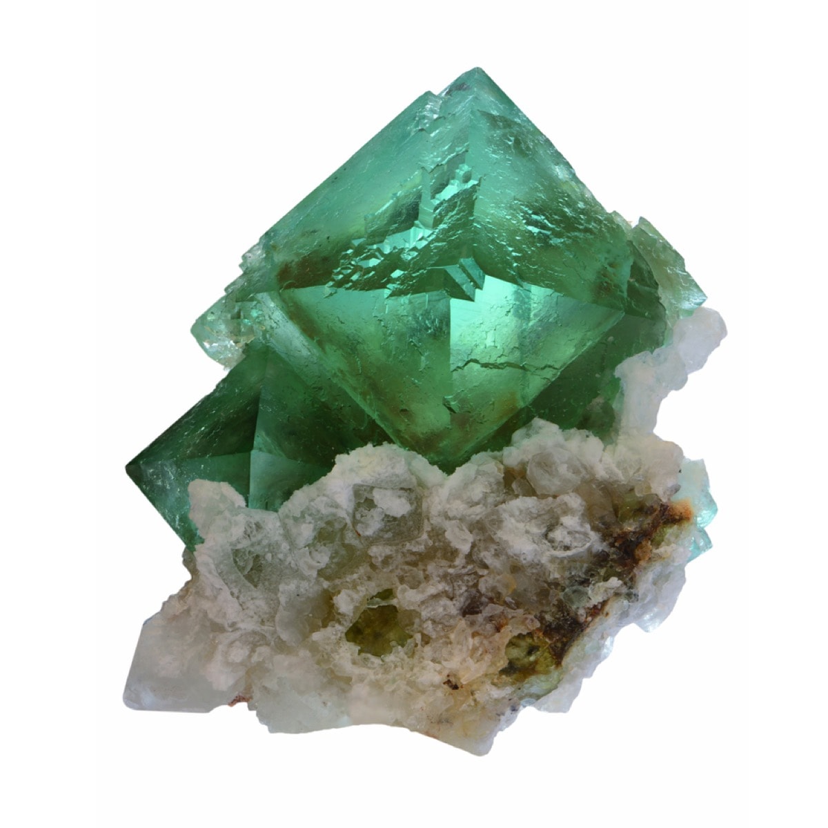 Fluorite Octahedron Green