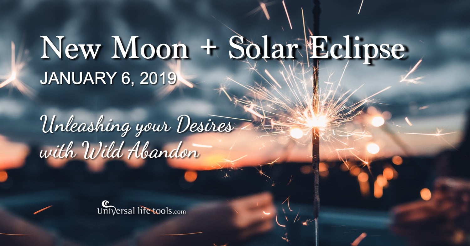 New Moon {partial} Solar Eclipse - January 5/6, 2019