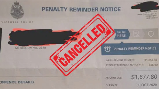 Corona Virus Victoria Australia Fine Cancellation